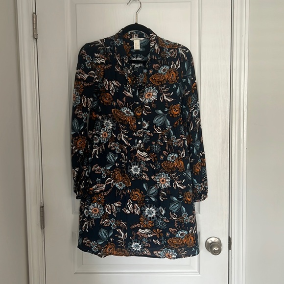 Floral Button Down Dress - Picture 1 of 2